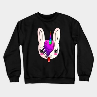 cute unicorn Pastel gift for women,unicorn lover ,fantasy Crewneck Sweatshirt